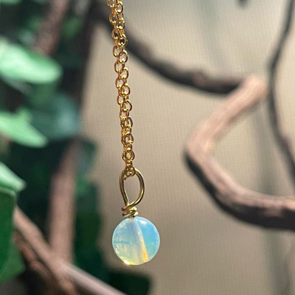 Opalite bead necklace